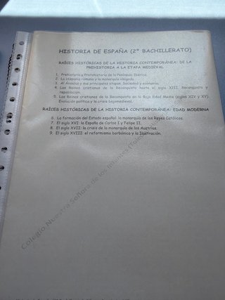 Apuntes 2º Bachillerato, Historia de España