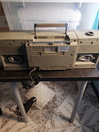 Radio Casete Samsung Doble Altavoz Desmontable