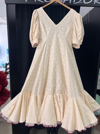 Traje de flamenca beige talla única