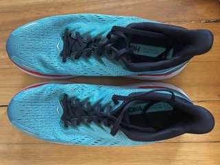 Hoka Clifton 8 Zapatillas Running Teal/Rojo