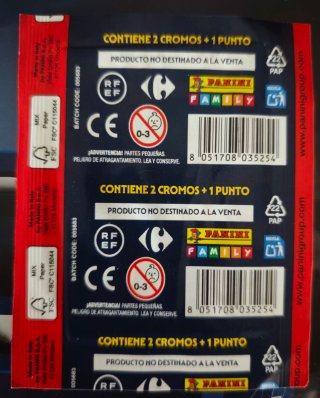 Lote sobres colección España 2026 Panini Carrefour
