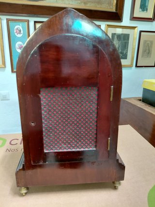 Reloj de sobremesa antiguo de madera