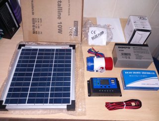 Kit solar 12v, Panel, Bomba, Batería y Controlador