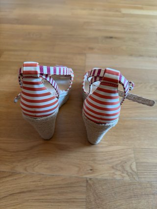 Sandalias Nine West Cuña Espadrille Rayas