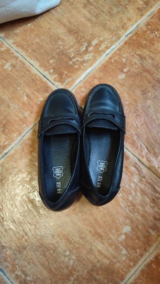 Mocasines negros piel autentica uniforme