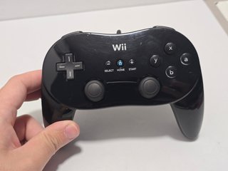 2 Nintendo Wii Oficial Mando Clasico Pro - Negro