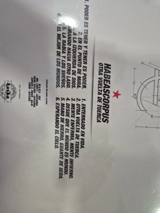 Vinilo Habeas Corpus otra vuelta de tuerca