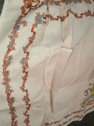 Grembiule Dora King Lino Anni 70-80