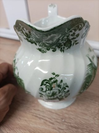 Jarra cerámica Johnson Bros. verde