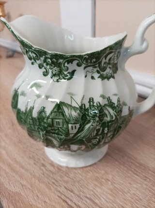 Jarra cerámica Johnson Bros. verde