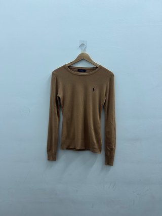 Jersei Polo Ralph Lauren Marrón Talla L Mujer