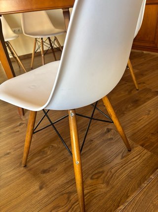 Conjunto 4 sillas comedor blancas
