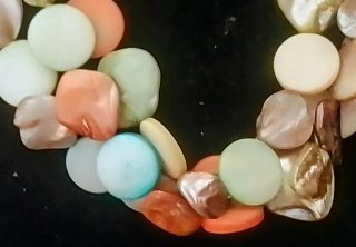 Collana madreperla chiusura argento 925 anni '70