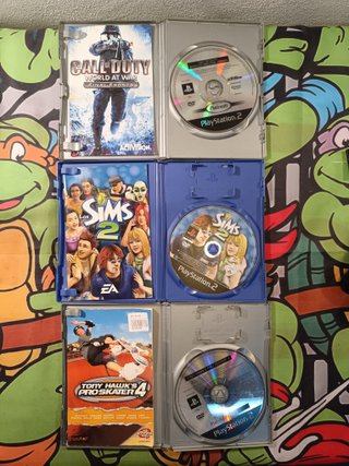 Consola PS2 Slim Negra + 3 Juegos