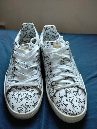 Zapatillas Puma Clyde 'All Over' Blancas y Negras