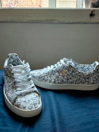 Zapatillas Puma Clyde 'All Over' Blancas y Negras