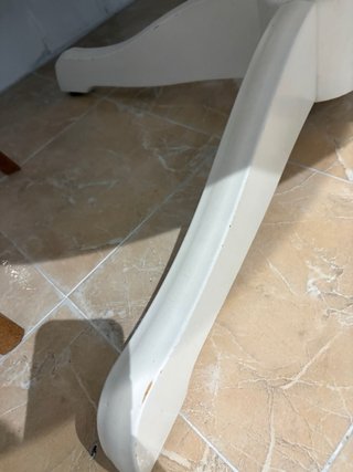 Mesa extensible redonda Ikea blanca