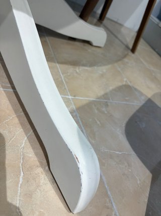 Mesa extensible redonda Ikea blanca
