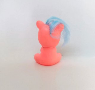 Pony Takara fakie naranja flúor rosa pelo azul
