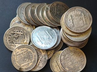 Monedas 5 pesetas 1870 - 1899 (Réplicas)