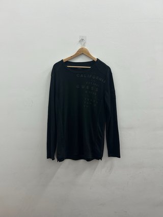 Jersei Guess Manga Larga Negra Talla M Hombre