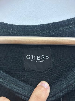 Jersei Guess Manga Larga Negra Talla M Hombre