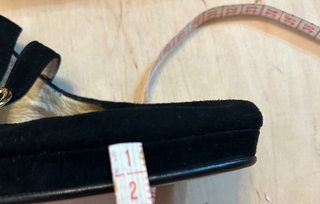 Zapatos negros abiertos talla 35