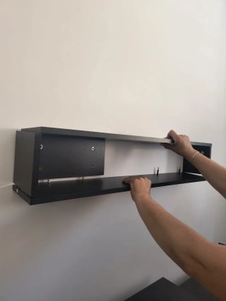Mueble TV negro