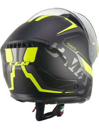 Casco CGM 569G C-MAX City Negro Amarillo