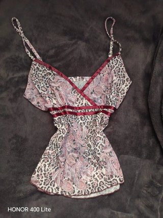 Top estampado leopardo y paisley