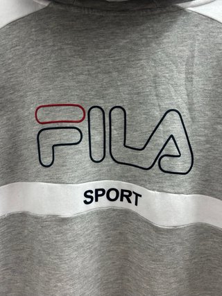 Sudadera con capucha Fila gris Talla M Mujer