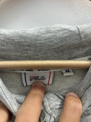 Sudadera con capucha Fila gris Talla M Mujer