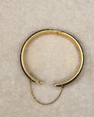 Pulsera Damasquinada Toledo Negra y Dorada