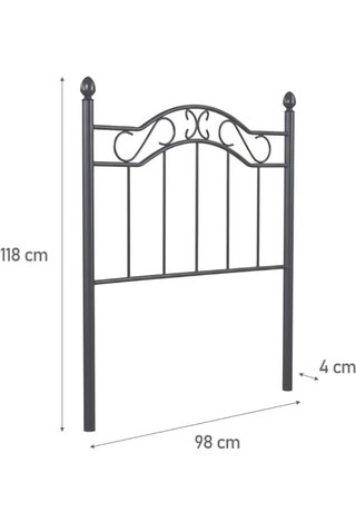 Cabecero Forja Elegante para cama 90
