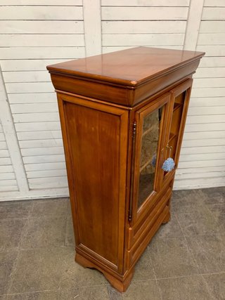 Mueble Vitrina Madera y Cristal Vintage