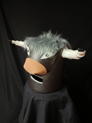 Cabezudo Toro Pelo Gris