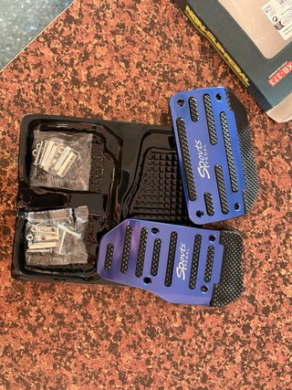 2 piezas de pedal de freno y acelerador para coche