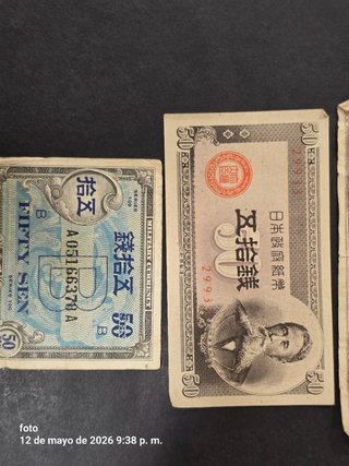 Lotes de Billetes Japoneses