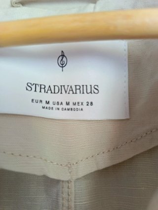 Chaqueta Stradivarius Beige Talla L