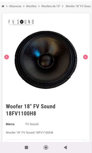 Subwoofers XTA 18 1100W RMS c/u