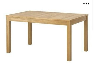 Mesa comedor extensible Ikea BJURSTA roble