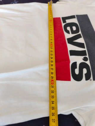 Camiseta Levi's Blanca Logo Rojo Negro