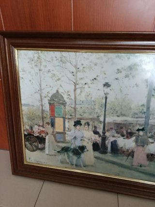 Cuadro En el mercado de Renoir