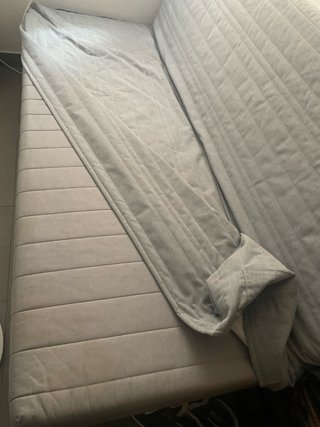 Sofá Cama Plegable Marrón con funda