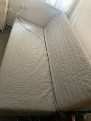 Sofá Cama Plegable Marrón con funda