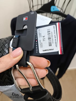 Cintura Tommy Hilfiger intrecciata 100cm