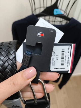 Cintura Tommy Hilfiger intrecciata 100cm