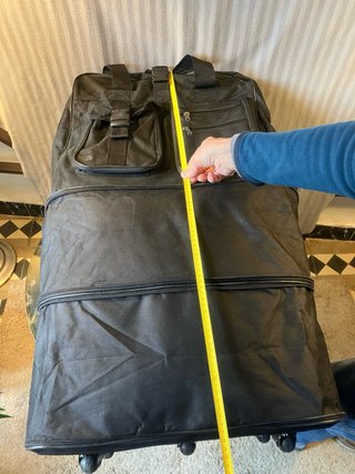 Bolso de viaje extensible negro