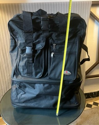 Bolso de viaje extensible negro