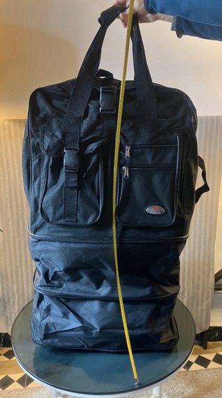 Bolso de viaje extensible negro